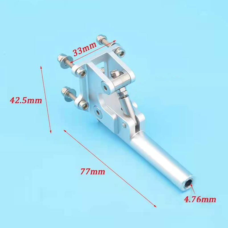 Ụ chân vịt nhôm CNC 78mm cáp 4.76mm cho tàu điều khiển từ xa