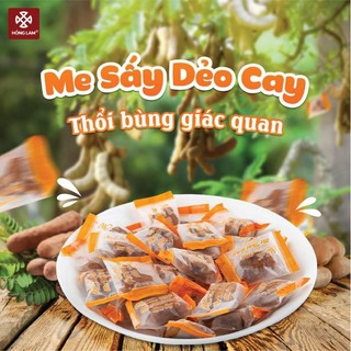 Me sấy dẻo cay - kẹo me ô mai hồng lam 11 hàng đường - gói 200g/500h
