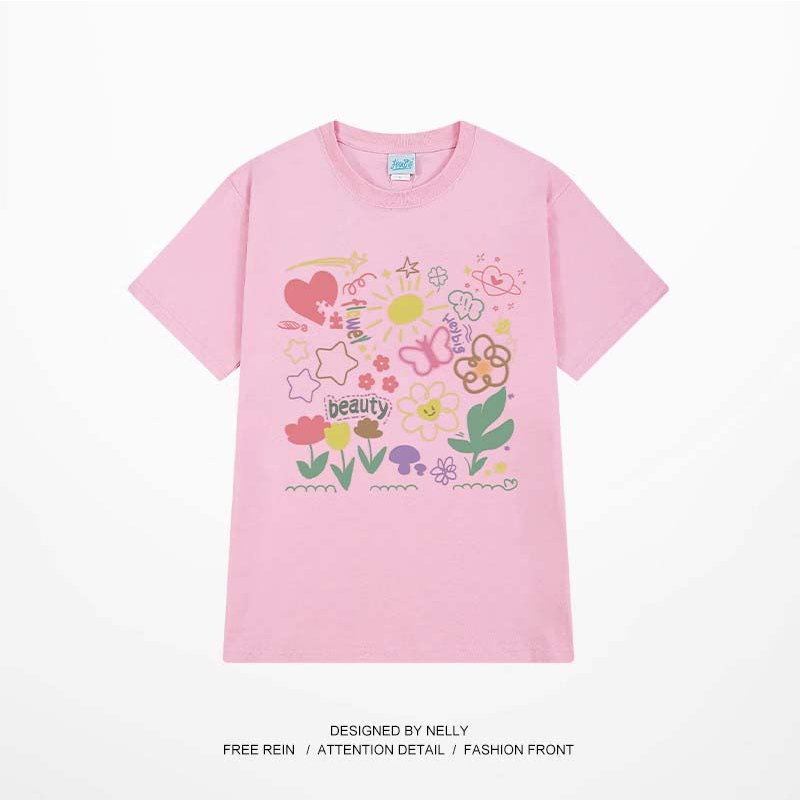 Áo thun Nelly ngắn tay in hình "Beauty Heybig" áo phông