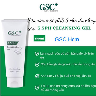 Sữa rửa mặt gel GSC hàn quốc 150ml 5.5PH giảm mụn cho da dầu mụn, da khô cho cả nam và nữ