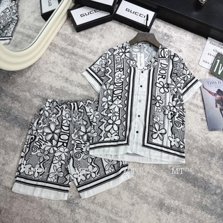 Bộ Pijama Cộc Tay Nam Mặc Hè Chất Lụa Latin Cực Mát