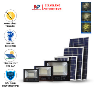 Đèn pha năng lượng mặt trời sân vườn, đèn pha đổi màu 100w,200w,300w ánh sáng trắng,vàng,trung tính,điều khiển,cảm biến