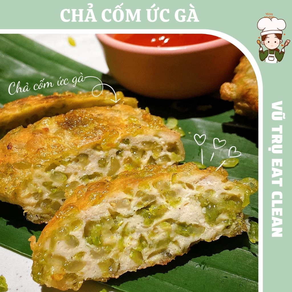 [MÓN MỚI] CHẢ CỐM ỨC GÀ EAT CLEAN HEALTHY