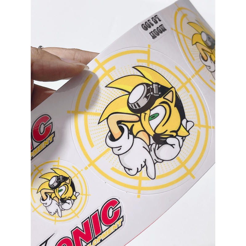 Tem dán mẫu tổng hợp Uma mèo thần tài King drag… tem có sẵn keo mặt sau