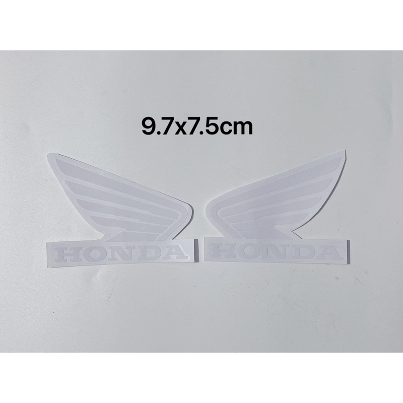 Tem dán hình cánh chim Honda in chìm, cánh thiên thần dán bửng dán xe Honda