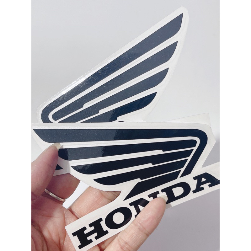 Tem dán hình cánh chim Honda in chìm, cánh thiên thần dán bửng dán xe Honda
