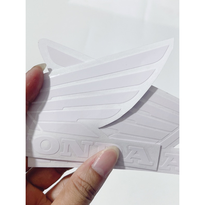 Tem dán hình cánh chim Honda in chìm, cánh thiên thần dán bửng dán xe Honda