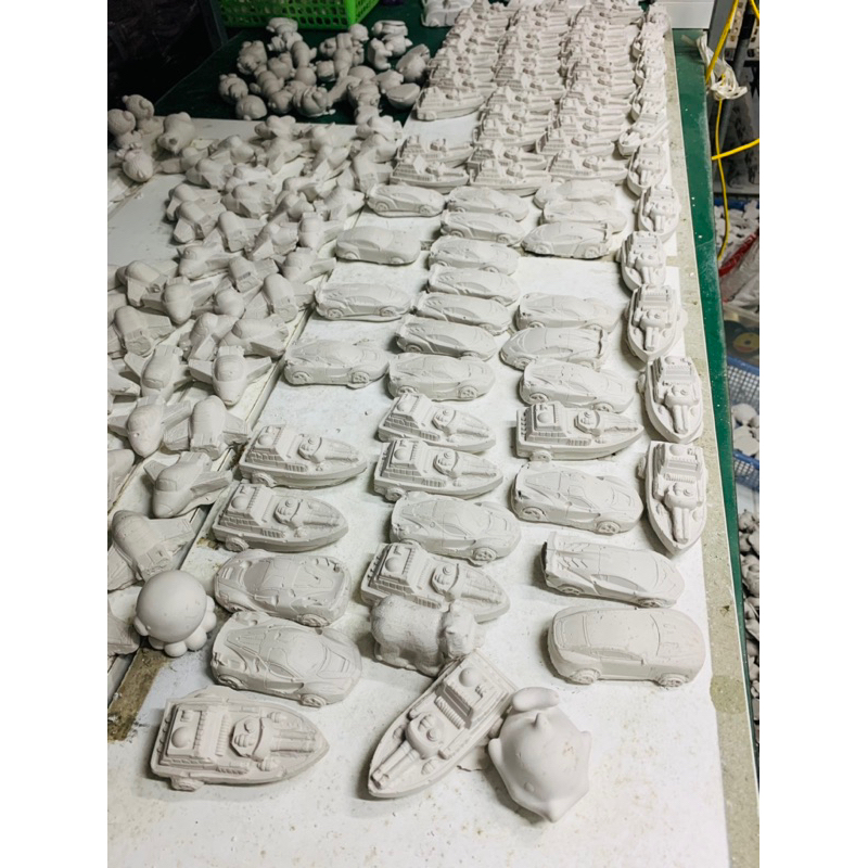 Tô tượng thạch cao combo 5 tượng oto xe tăng 8-10cm