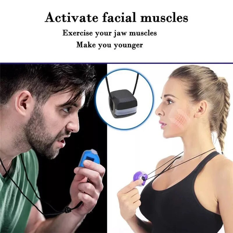 Dụng cụ làm gọn quai hàm Bóng nhai tập cơ mặt cơ hàm N3 làm từ silica gel