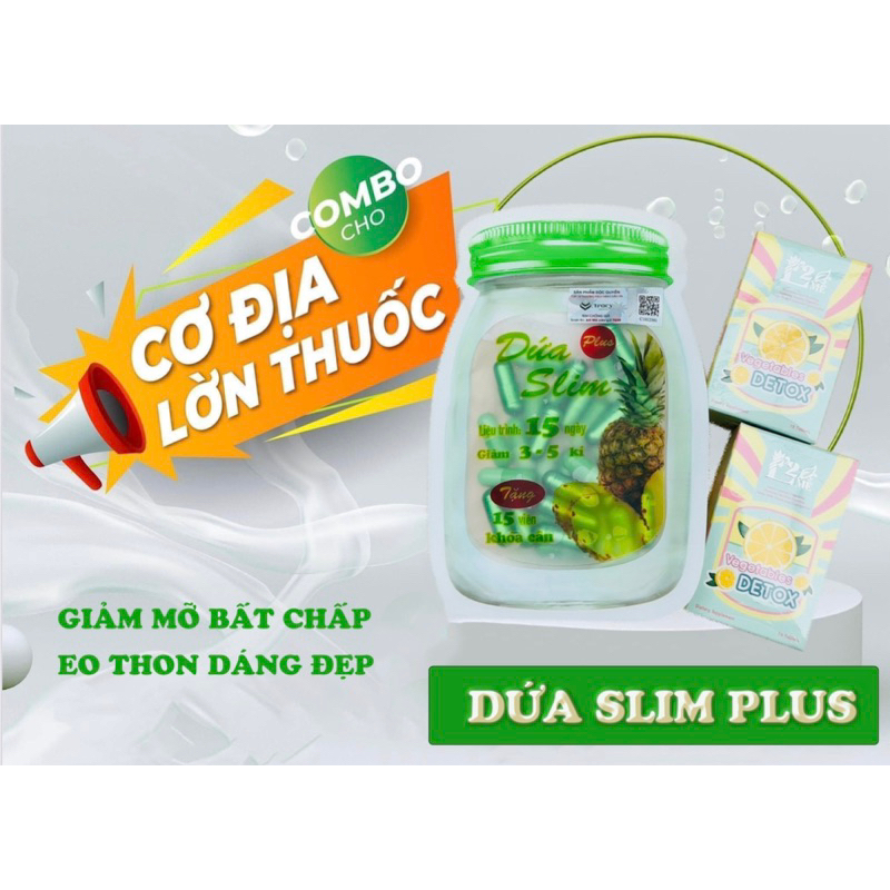 Giảm ngay 3-5kí siêu phẩm DỨA PLUS SLIM cực mạnh