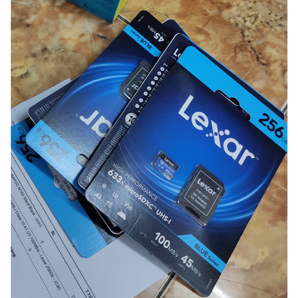 Thẻ nhớ camera Lexar 256Gb 633x MicroSDHC UHS-I Class 10 A1 U3 V30 MKStore