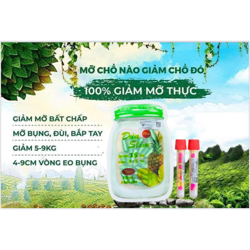 Giảm ngay 3-5kí siêu phẩm DỨA PLUS SLIM cực mạnh