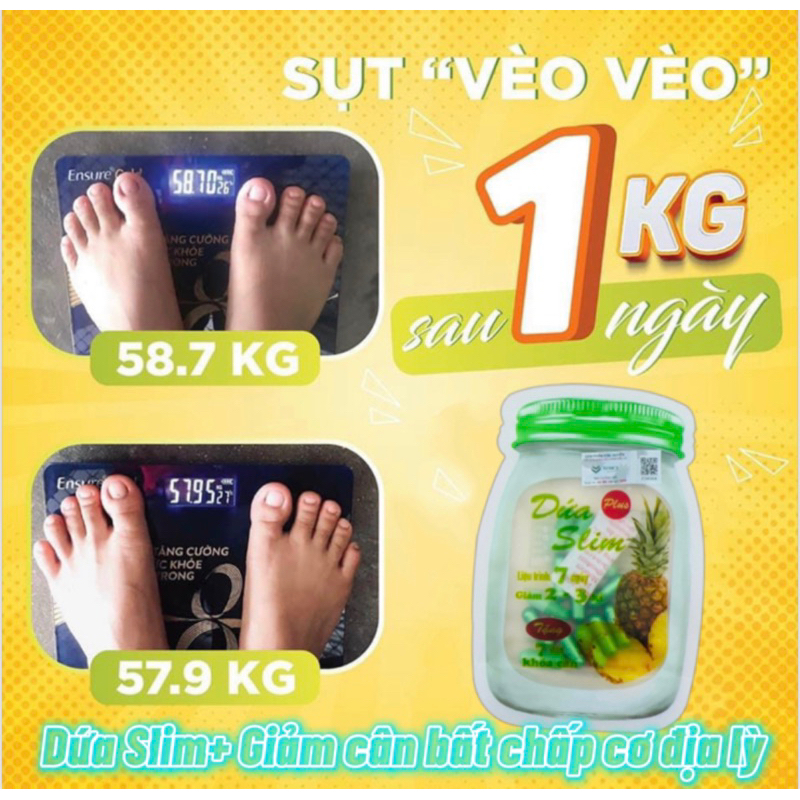 Giảm ngay 3-5kí siêu phẩm DỨA PLUS SLIM cực mạnh