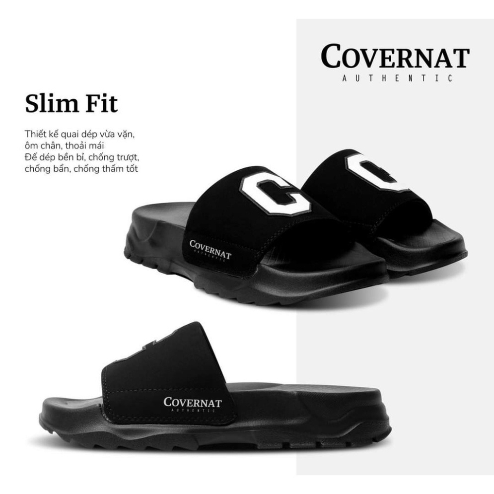 !! Dép C.o.v.e.r.n.a.t Nữ Nam Kiểu Dáng Quai Ngang Phong Cách Thời Trang Hàng Chuẩn | BigBuy360 - bigbuy360.vn