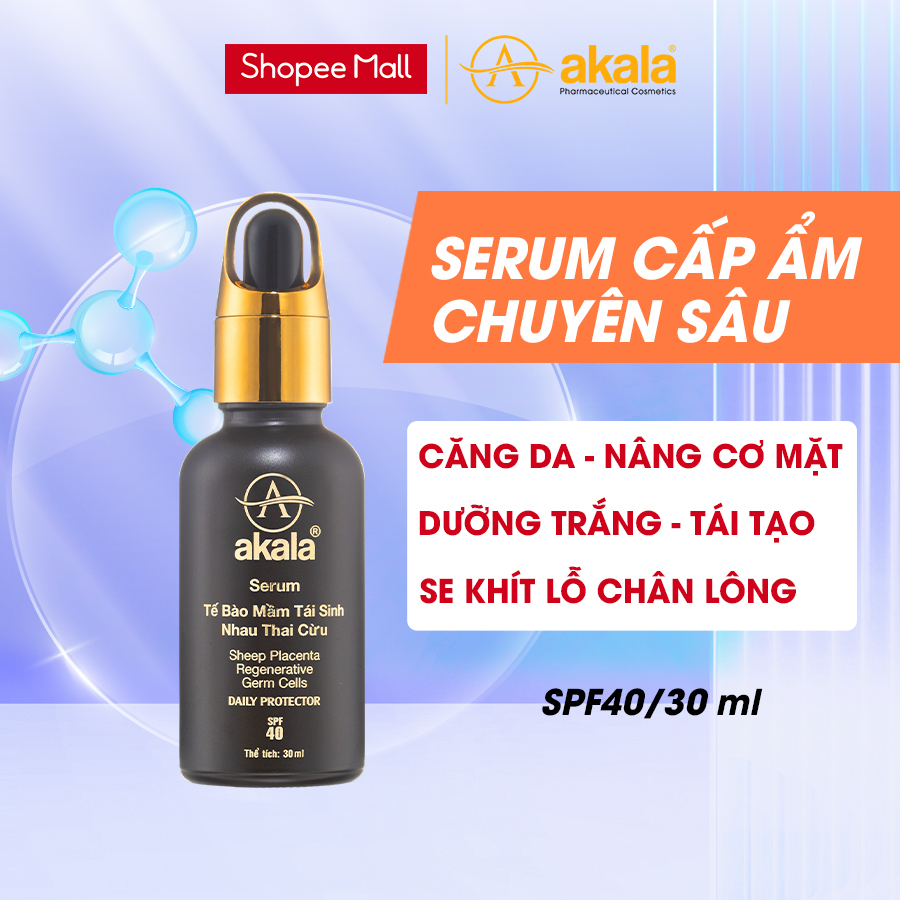 Serum HA Face Dưỡng Trắng - Nuôi Dưỡng Tế Bào - Tái Tạo - Chống Lão Hoá akala (Serum Tế Bào Mầm Tái Sinh Nhau Thai Cừu)
