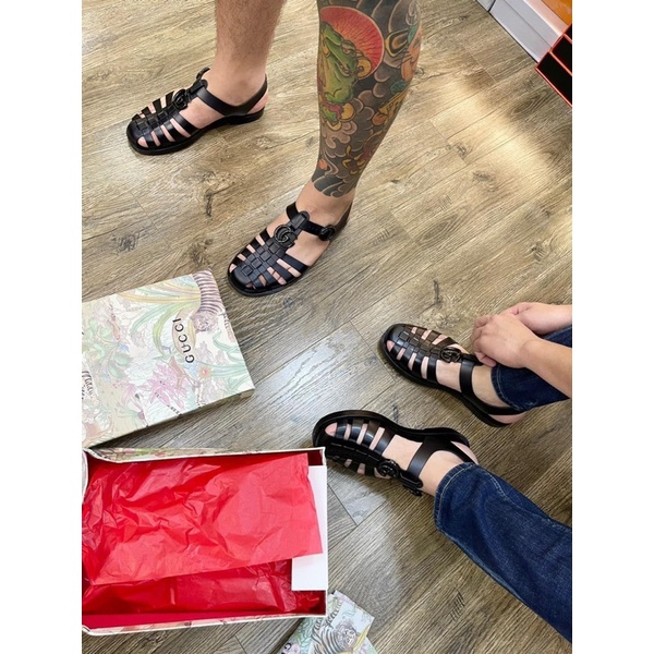 Dép dọ GC cao su non êm ái - dép xăng đan Guccii tag kim loại nguyên khối full box | BigBuy360 - bigbuy360.vn