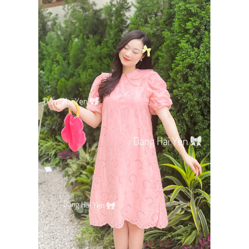 Váy Xuông Cổ Ren Kise Dress Tiểu Thư