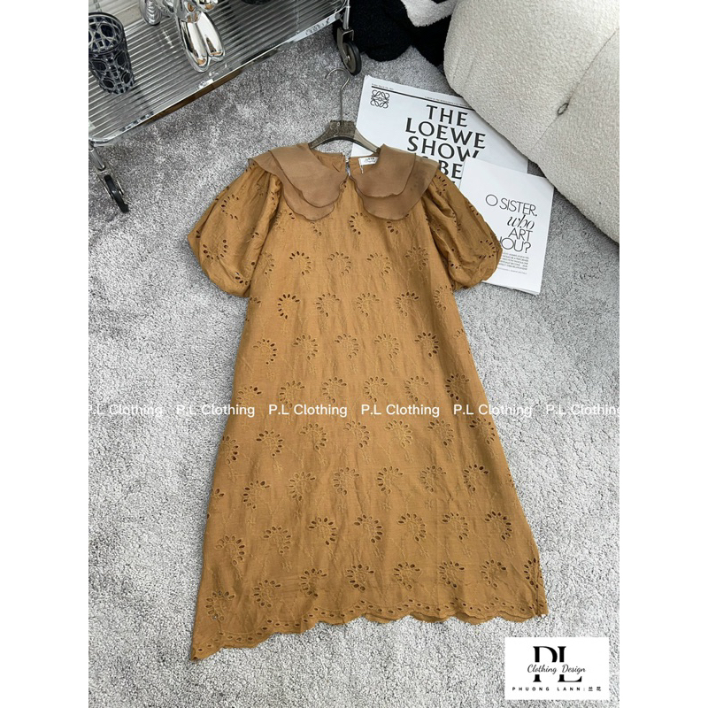 Váy Xuông Cổ Ren Kise Dress Tiểu Thư