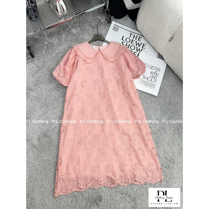Váy Xuông Cổ Ren Kise Dress Tiểu Thư