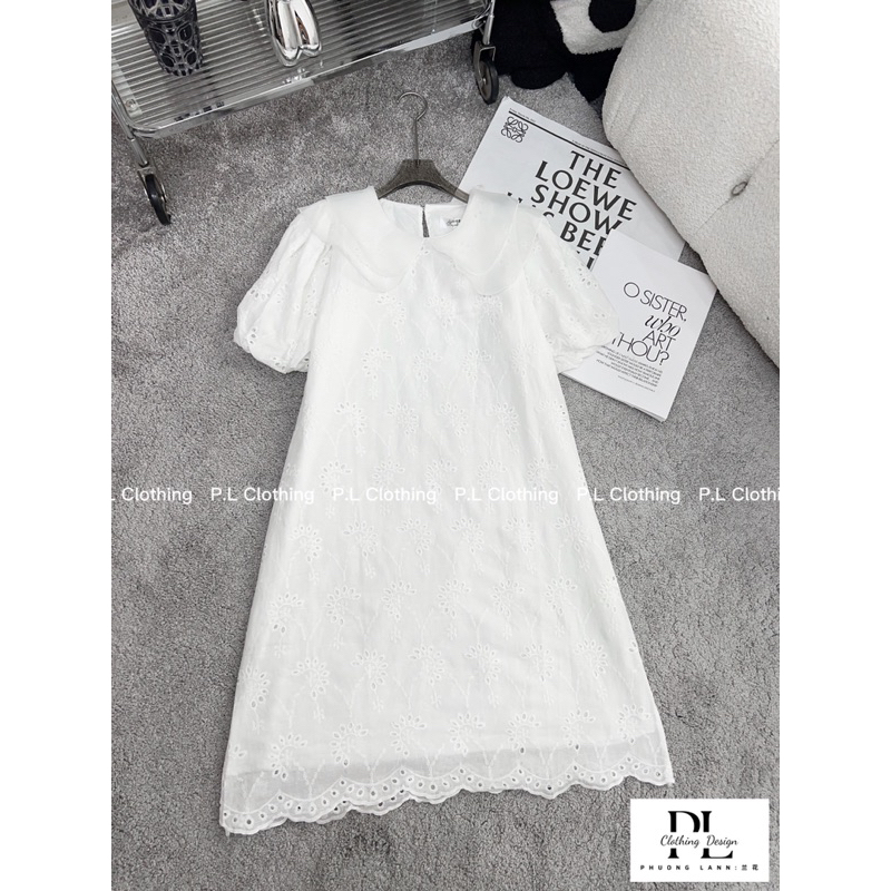 Váy Xuông Cổ Ren Kise Dress Tiểu Thư