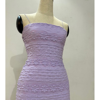 D317 - Đầm Body Ren Xốp Basic