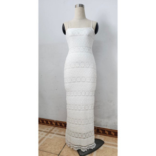 D317 - Đầm Body Ren Xốp Basic