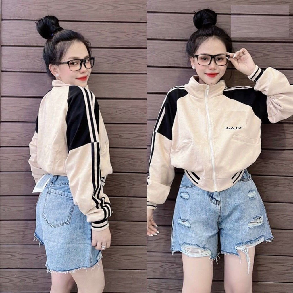 ÁO KHOÁC NỮ CHỐNG NẮNG XỊN XÒ FORM CHUẨN LÊN FORM SANG TRỌNG CHẤT LIỆU NHUNG CAO CẤP PHỐI MÀU CỰC CÁ TÍNH VIỀN TAY 3 SỌC