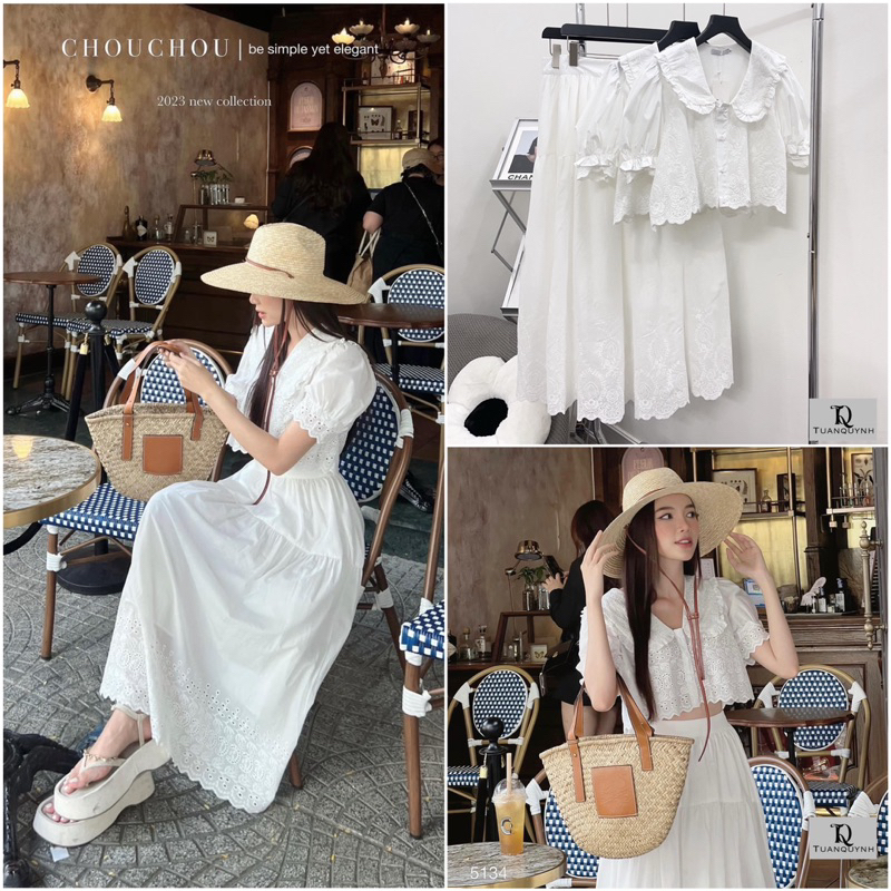 Set thô boy áo croptop chân váy dài