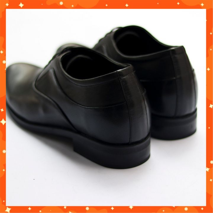 Giày Tây Nam Đep Buộc Dây Cao Cấp Da Bò Thật Đế Tăng Chiều Cao, Giày Da Nam Công Sở Sang Trọng Trẻ Trung