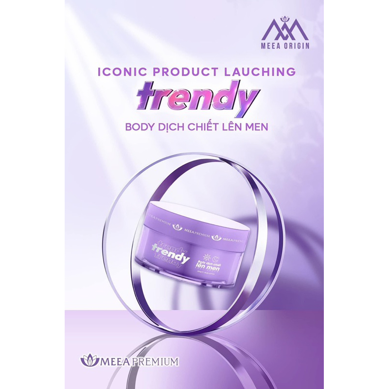 Kem body trắng da TÍM TRENDY MEEA - BODY TRENDY
