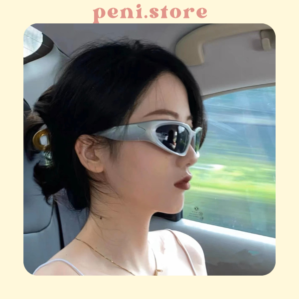 Kính Mát Chống Tia UV Phong Cách Y2K Phong Cách Âu Mỹ Thời Trang Unisex