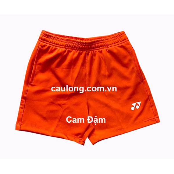 Quần Short Cầu Lông Nữ Yonex Logo Cam Đậm