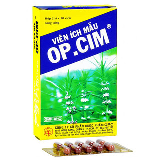 Viên uống cao ích mẫu op.cim spa009 điều hòa kinh nguyệt, giảm đau bụng kinh - hộp 50 viên