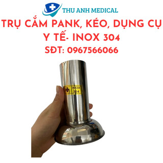 Trụ cắm pank kéo inox 304 - cao 13 cm, 16 cm - đường kính 5 cm