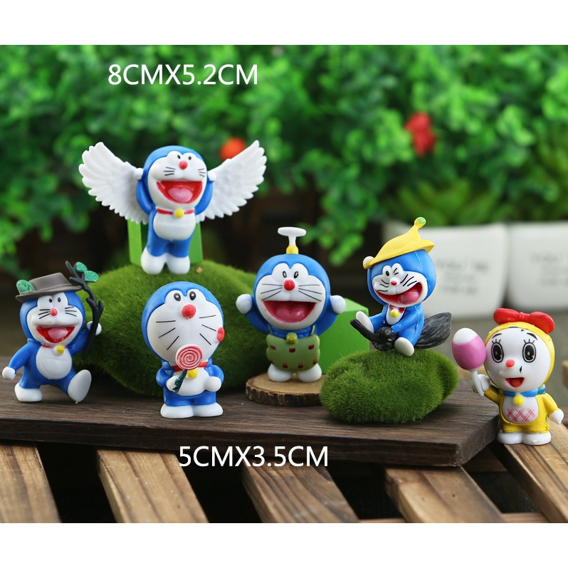 Set 6 mô hình Doraemon siêu cute-Mẫu 6