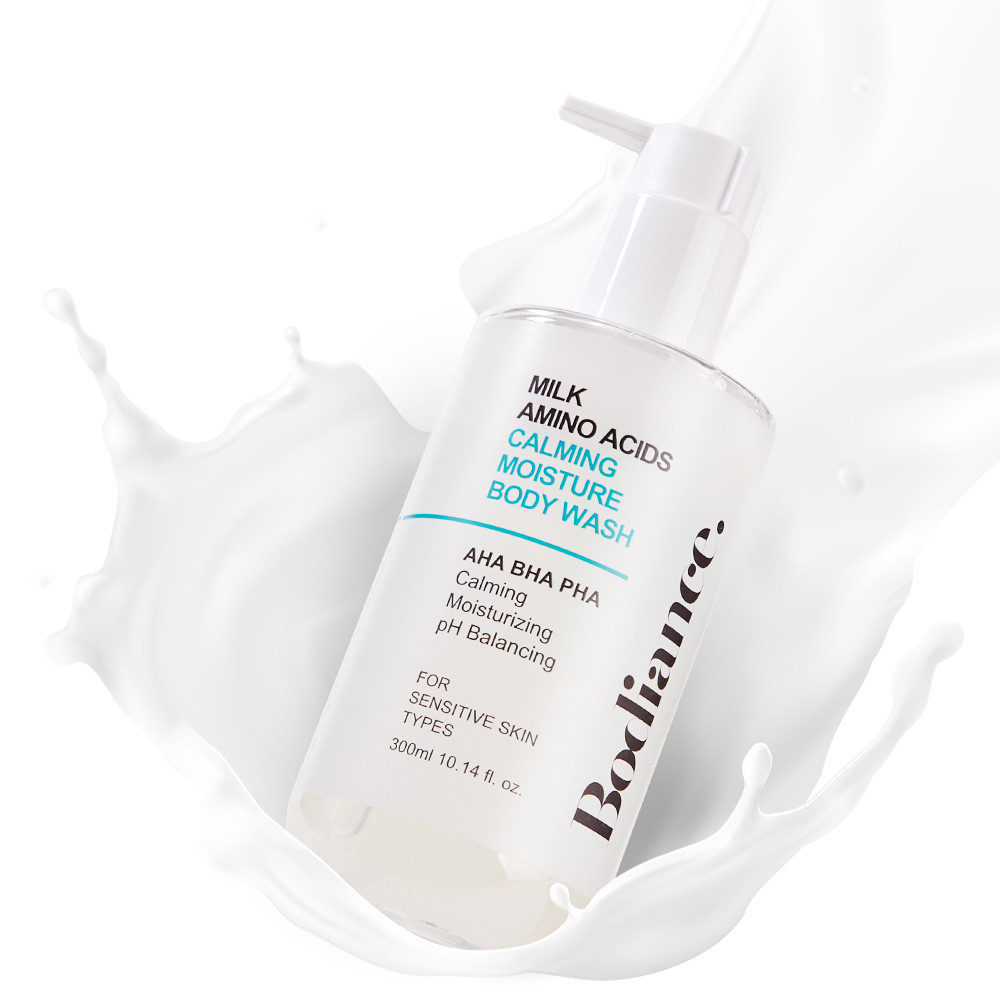 Sữa tắm trắng da dưỡng ẩm tẩy da chết Calming Body Wash Bodiance 300ml