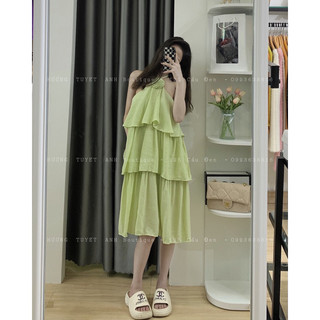 Đầm yếm tầng hoa cổ