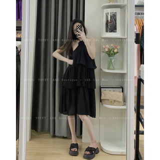 Đầm yếm tầng hoa cổ