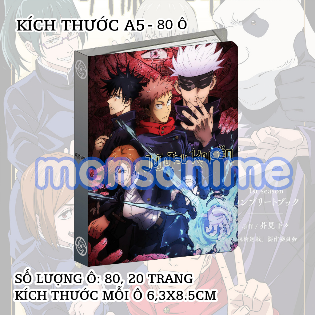 Album A5 đựng card Cạm bẫy của hồ ly 80 ô sổ binder manga anime game sưu tập