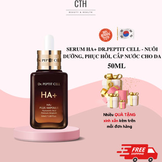 Serum ha+ dr.peptit cell ha+ plus ampoule - căng bóng - phục hồi - dưỡng trắng da 50ml