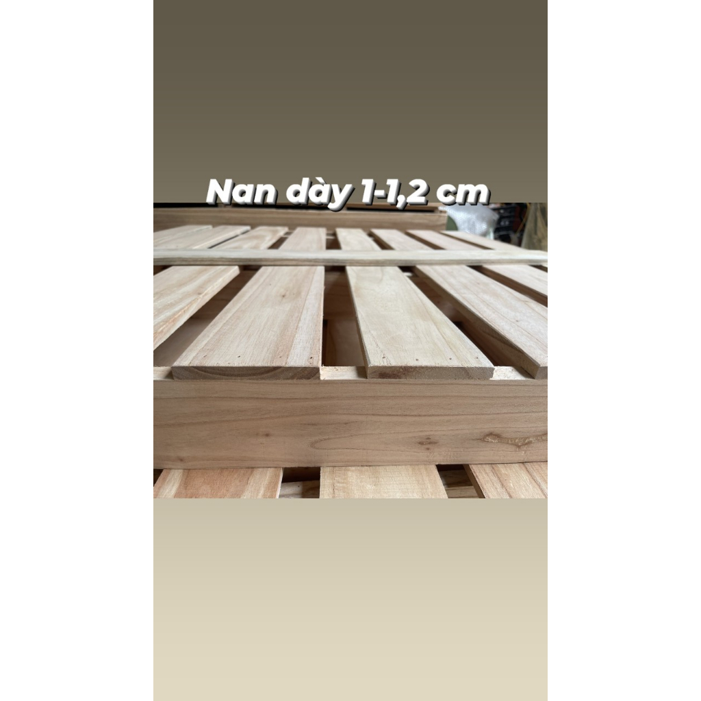 Giường Ngủ Pallet Gỗ  Tự nhiên Cao Cấp Không Mắt Đen( Hỗ trợ VC: 0397739102) | BigBuy360 - bigbuy360.vn