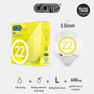  Bao cao su CARE LATEX mùi hương ngẫu nhiên gói 1 cái