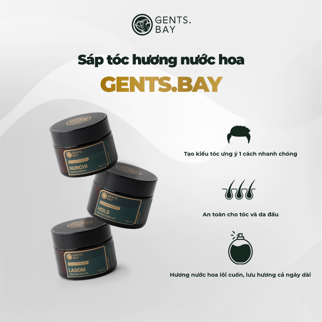 Sáp Vuốt Tóc Nam, Sáp Tạo Kiểu Tóc Nunchi Bay Leaf Gents.Bay
