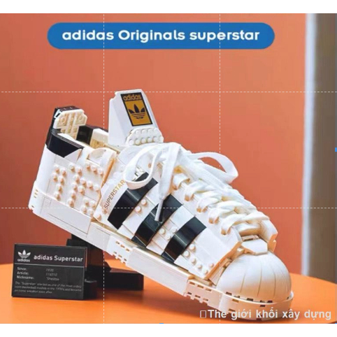 Tương thích với LEGO 10282 Adidas khớp vỏ đầu giày khối xây dựng người lớn xếp hình lắp ráp đồ chơi trẻ em
