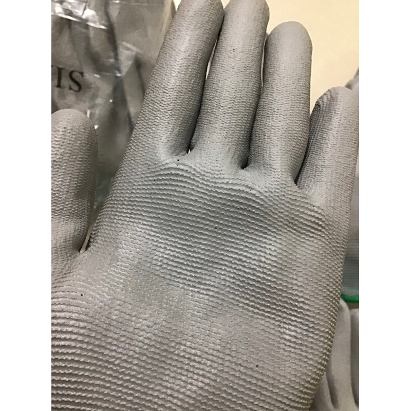 10 đôi găng tay bảo hộ lao động phủ PU lòng bàn tay và ngón tay tiện lợi an toàn