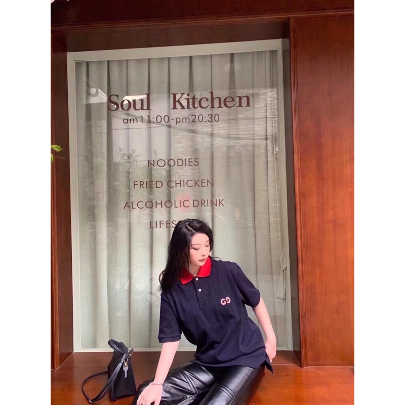 ⚡️[Hight Quality] Hàng Có Sẵn!! Áo Polo G.C GG Logo Thêu Embroidery Màu Xanh Navy - Hàng Loại 1 Chất Liệu Cao Cấp