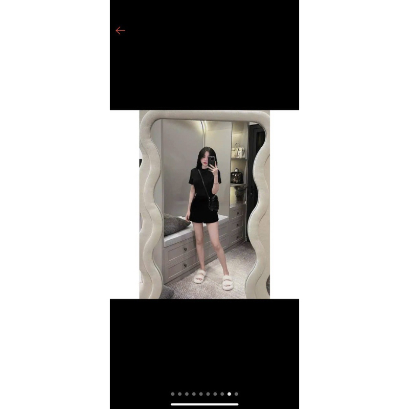 [ Rẻ vô địch ] Áo thun gân trơn form vừa hàng xuất dư  siêu đẹp