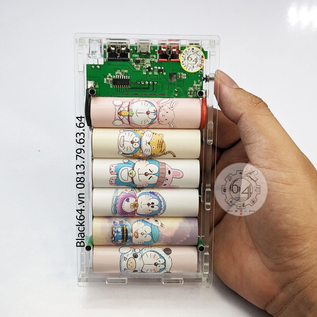 Sạc Dự Phòng 17.400mah Do ra e mon dễ thương 2023 l In ảnh theo yêu cầu