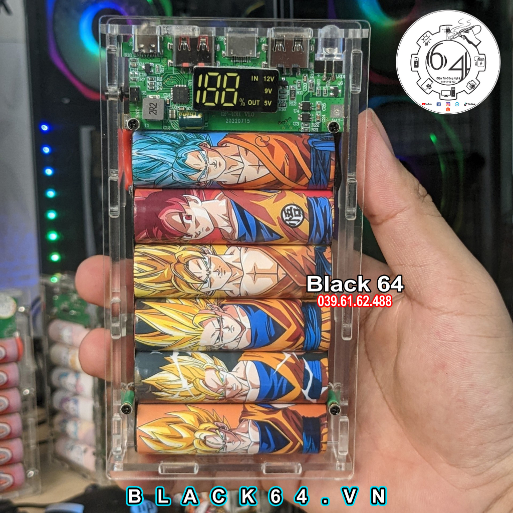 Sạc Dự Phòng 17.400mah in hình Dragon Ball - Goku - 7 Viên ngọc rồng
