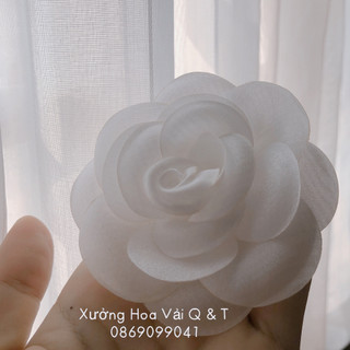 🌸Bông Hồng Cài Áo Handmade Trắng Tinh Khôi🌸